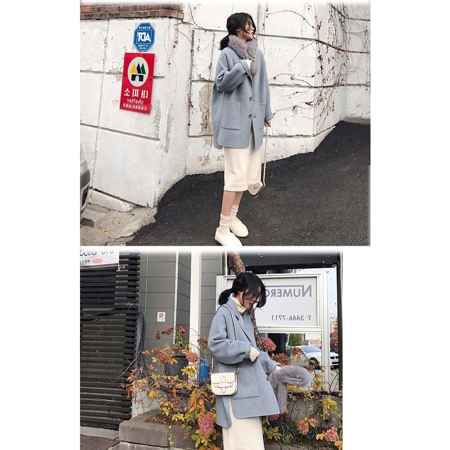 ラシャコート レディース ダブルブレスト 厚手 ラシャジャケット ロング丈コート 秋冬 カジュアル スプリングコート 着痩せ アウター