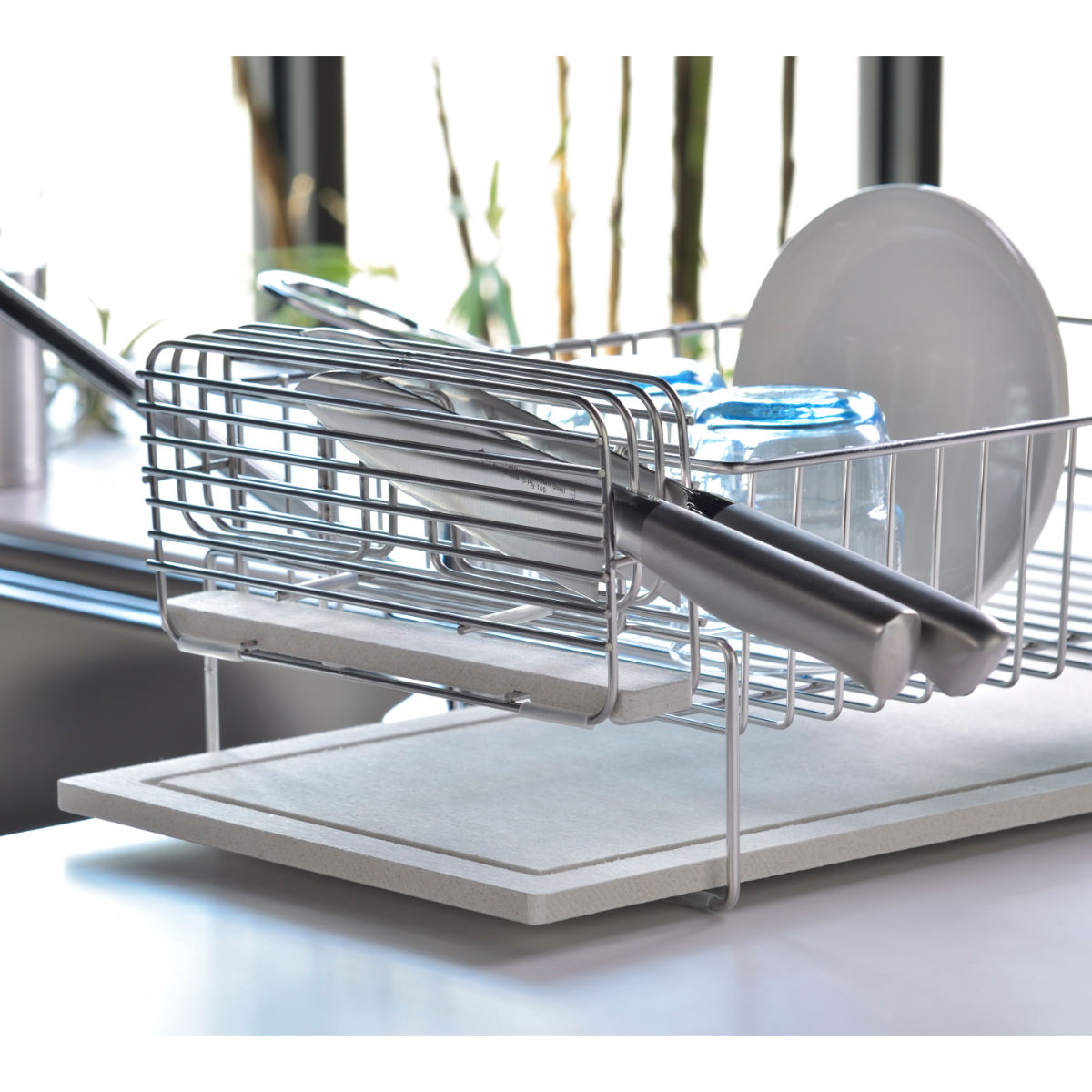 ビーワーススタイル KAWAKI 包丁スタンド 珪藻土 ステンレス 日本製 包丁立て 包丁差し ナイフスタンド 包丁たて 包丁ケース 包丁収納 ナイフケース 包丁入れ ナイフブロック 包丁