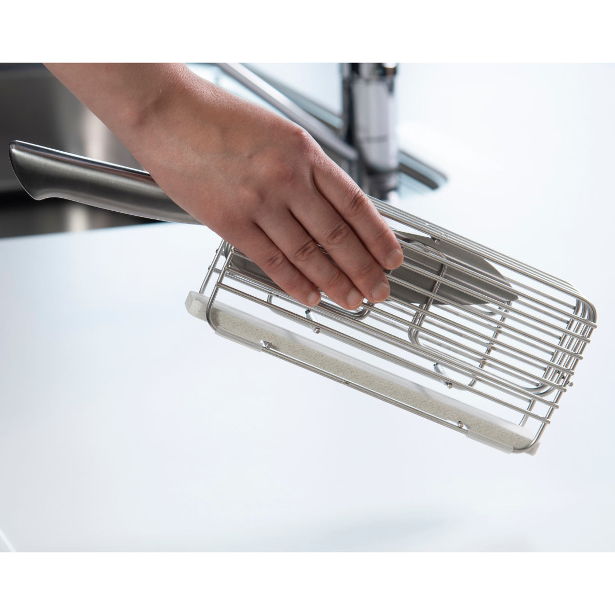 ビーワーススタイル KAWAKI 包丁スタンド 珪藻土 ステンレス 日本製 包丁立て 包丁差し ナイフスタンド 包丁たて 包丁ケース 包丁収納 ナイフケース 包丁入れ ナイフブロック 包丁