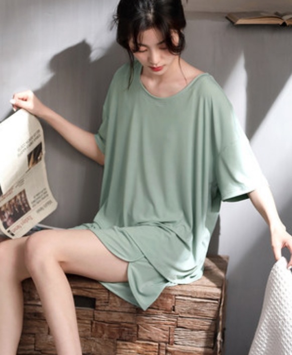 ルームウエア レディース 膝丈 ロング丈 半袖 ラウンドネック ウエストゴム 薄手 上下2点セット かわいい シンプル ガーリー ラフ 無地 春 夏 秋 ママ 楽ちん お揃い ゆったり ピンク ルームウエア レディース 膝丈 ロング丈 半袖 ラウンドネック ウエストゴム 薄手 上下2点セット かわいい シンプル ガーリー ラフ 無地 春 夏 秋 ママ 楽ちん お揃い ゆったり ピンク