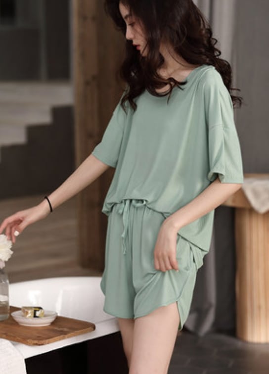 ルームウエア レディース 膝丈 ロング丈 半袖 ラウンドネック ウエストゴム 薄手 上下2点セット かわいい シンプル ガーリー ラフ 無地 春 夏 秋 ママ 楽ちん お揃い ゆったり ピンク ルームウエア レディース 膝丈 ロング丈 半袖 ラウンドネック ウエストゴム 薄手 上下2点セット かわいい シンプル ガーリー ラフ 無地 春 夏 秋 ママ 楽ちん お揃い ゆったり ピンク