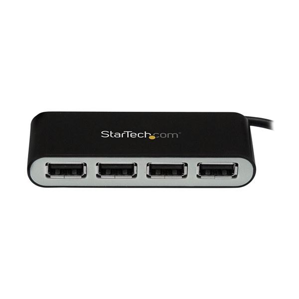 （まとめ）StarTech.com 4ポート USB2.0ハブ 本体一体型ケーブル付き コンパクトミニUSBハブ バスパワー対応 ST4200MINI2 1台 (×3セット)