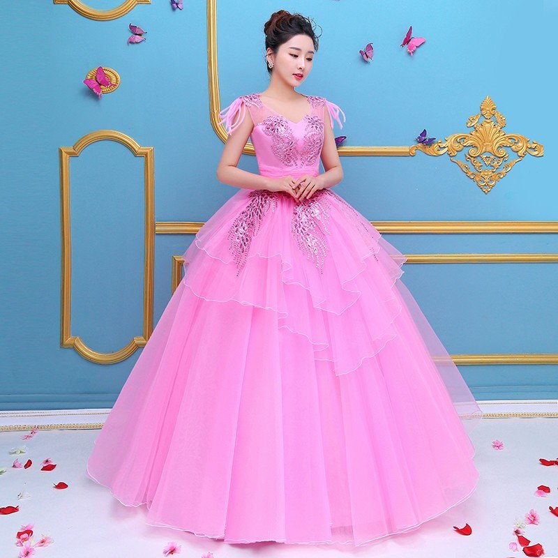 カラードレス 安い イブニングドレス 花嫁 ロング パーティードレス 演奏会 フォーマルドレス 結婚式 二次会 カクテルドレス 大きいサイズ ピンク