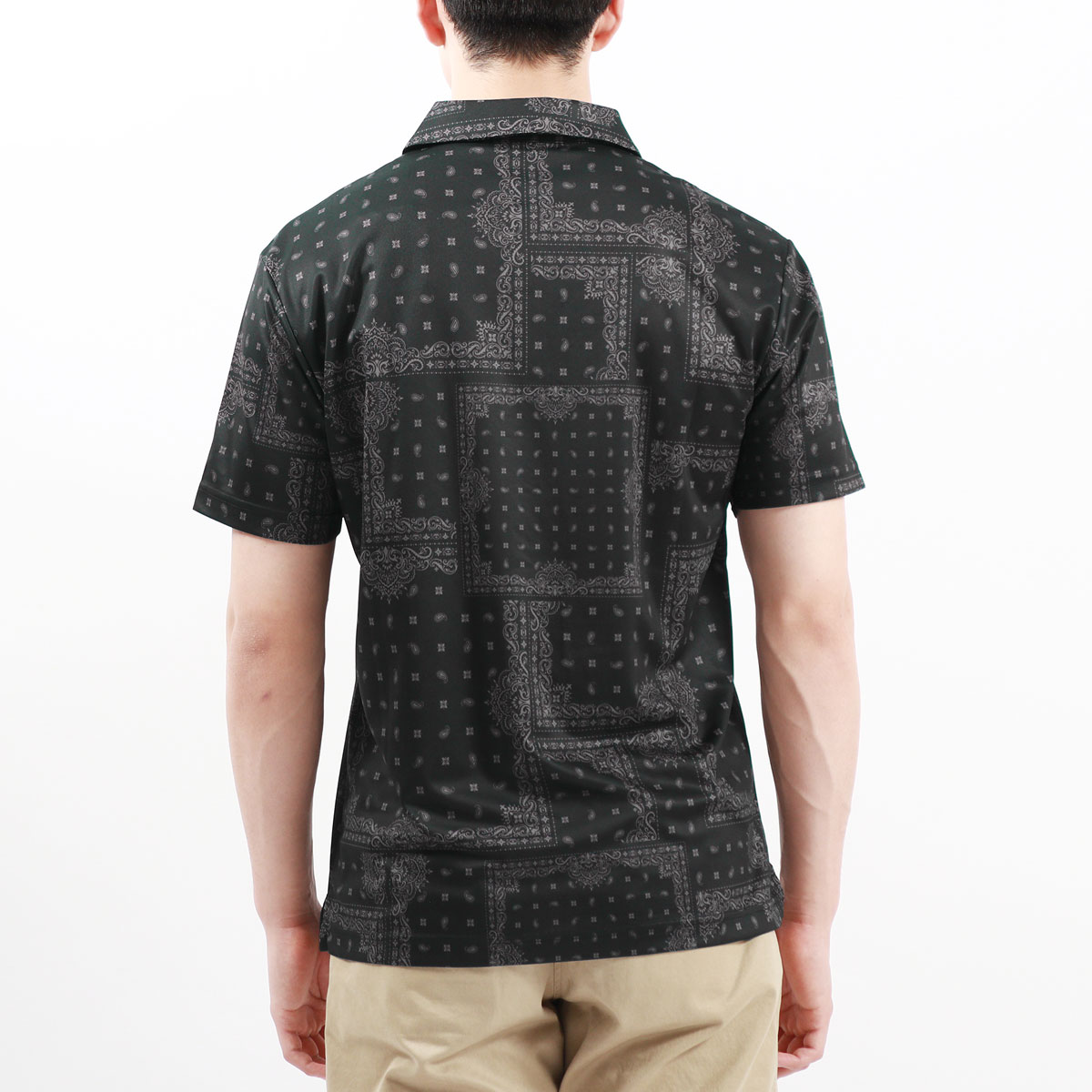 正規取扱店 ゴルフウェア メンズ ゴルフ ウェア トップス バンダナ柄 春 夏 秋 半袖 鹿の子 ポロシャツ Bandana All over 正規取扱店 ゴルフウェア メンズ ゴルフ ウェア トップス バンダナ柄 春 夏 秋 半袖 鹿の子 ポロシャツ Bandana All over