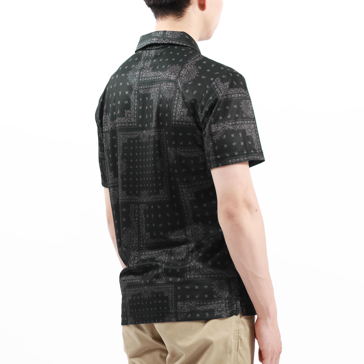 正規取扱店 ゴルフウェア メンズ ゴルフ ウェア トップス バンダナ柄 春 夏 秋 半袖 鹿の子 ポロシャツ Bandana All over 正規取扱店 ゴルフウェア メンズ ゴルフ ウェア トップス バンダナ柄 春 夏 秋 半袖 鹿の子 ポロシャツ Bandana All over