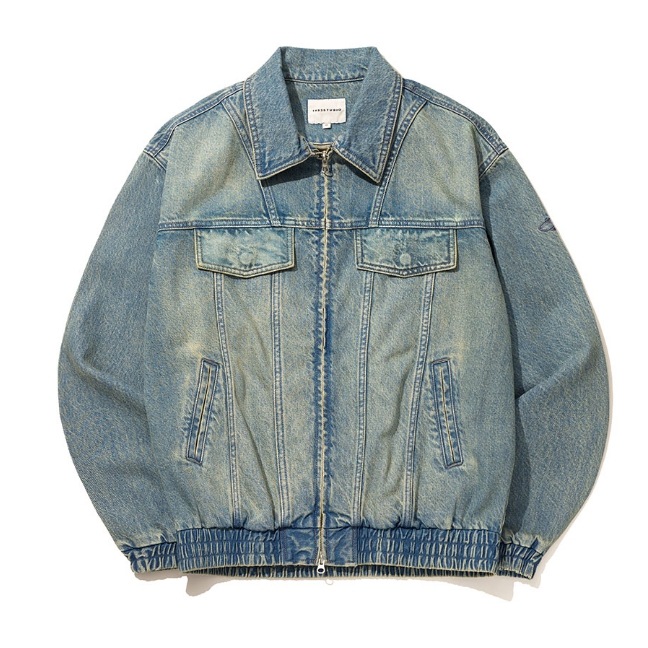 [1993studio] Small Logo Vintage Washing Denim Jacket