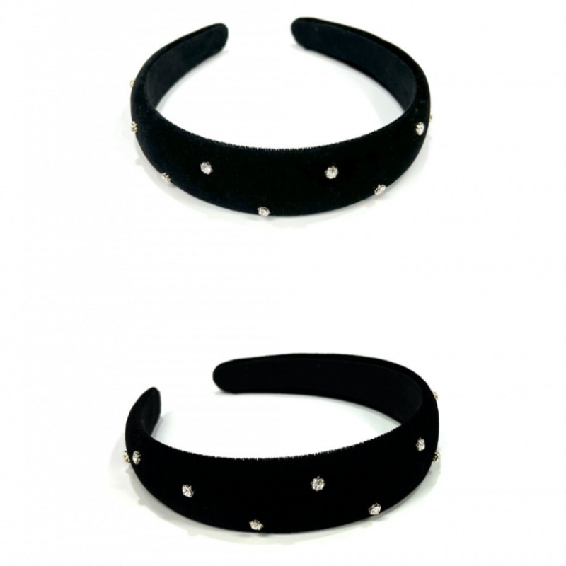 KINDABABY キュービックポイント ベルベット ヘッドバンド KINDABABY キュービックポイント ベルベット ヘッドバンド