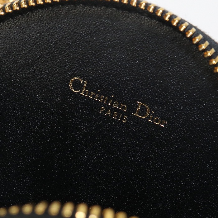 ラウンド チェーンショルダーポーチ カロ CD84603 ショルダーバッグ レザー/ラウンド チェーンショルダーポーチ ブラック【中古】 レディース