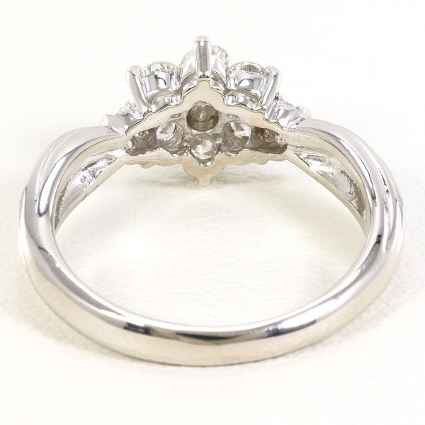 PT900 プラチナ リング 指輪 8.5号 ダイヤ 0.50 総重量約4.8g ジュエリー 中古