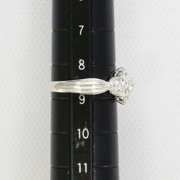 PT900 プラチナ リング 指輪 8.5号 ダイヤ 0.50 総重量約4.8g ジュエリー 中古