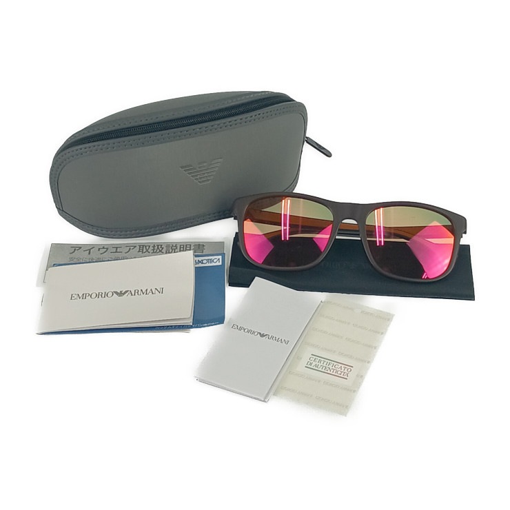 EMPORIO ARMANI エンポリオ アルマーニ アジアンフィット サングラス EA4129F 5752/F6 ブラウン系 オレンジ系 プラスチック 5619 142【本物保証】 EMPORIO ARMANI エンポリオ アルマーニ アジアンフィット サングラス EA4129F 5752/F6 ブラウン系 オレンジ系 プラスチック 5619 142【本物保証】