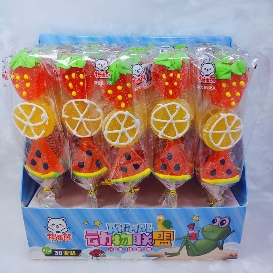 【まとめ買い価格 10セット1配送】Youtubeで話題 韓国お菓子 バケツに砂糖32個 フルーツ串ファッジ