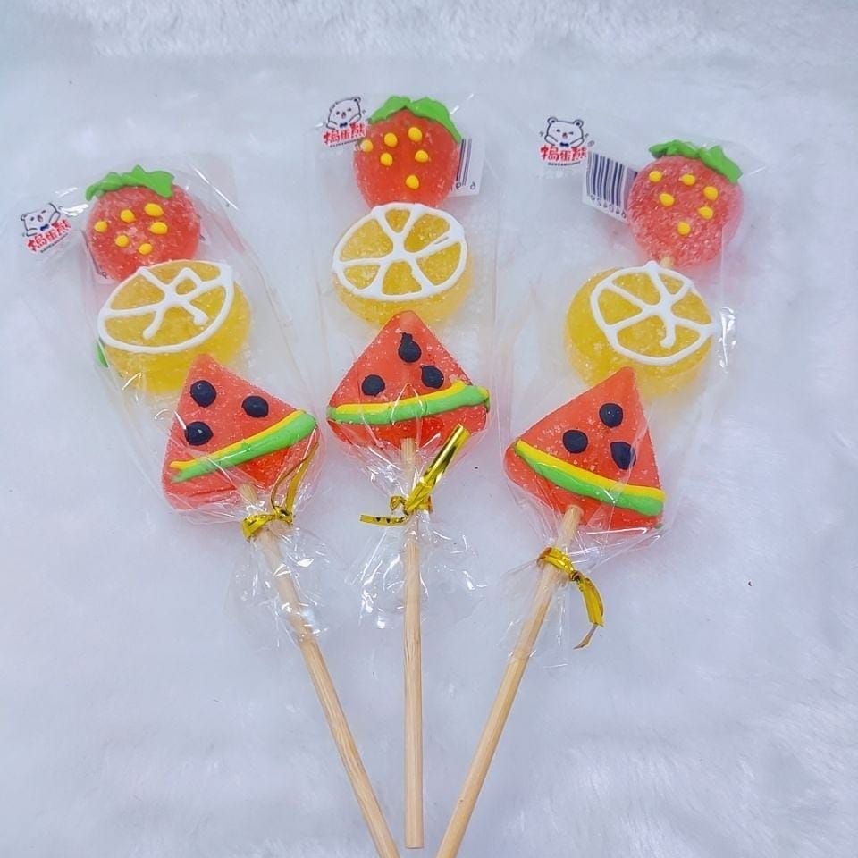 【まとめ買い価格 10セット1配送】Youtubeで話題 韓国お菓子 バケツに砂糖32個 フルーツ串ファッジ