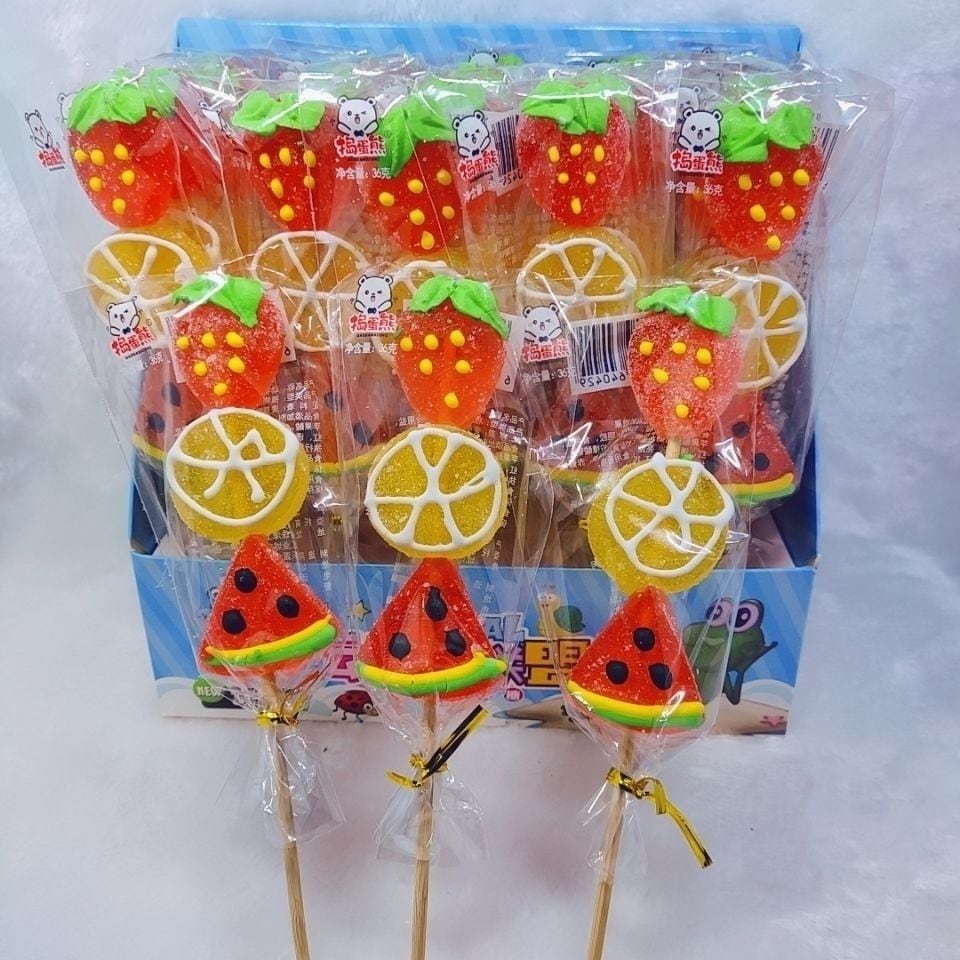 【まとめ買い価格 10セット1配送】Youtubeで話題 韓国お菓子 バケツに砂糖32個 フルーツ串ファッジ