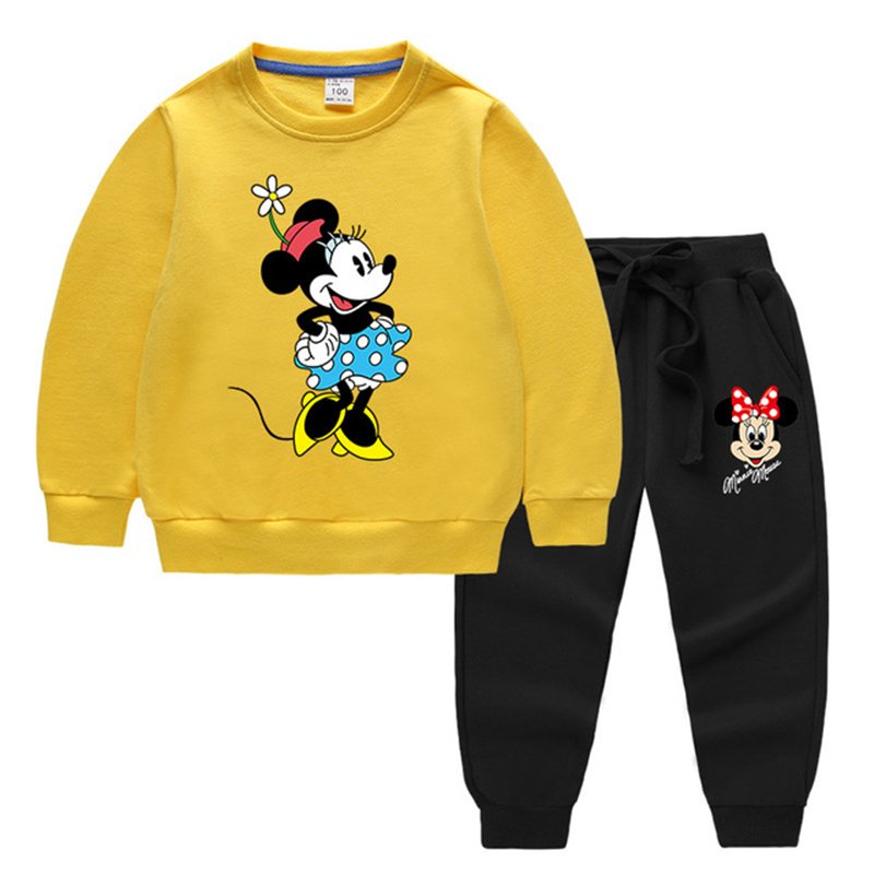 ディズニーミニー 子供服 セットアップ キッズ 上下セット 2点セット 長袖 トレーナー 通園着 48