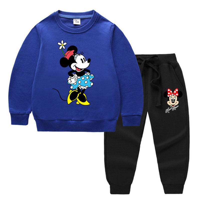 ディズニーミニー 子供服 セットアップ キッズ 上下セット 2点セット 長袖 トレーナー 通園着 48