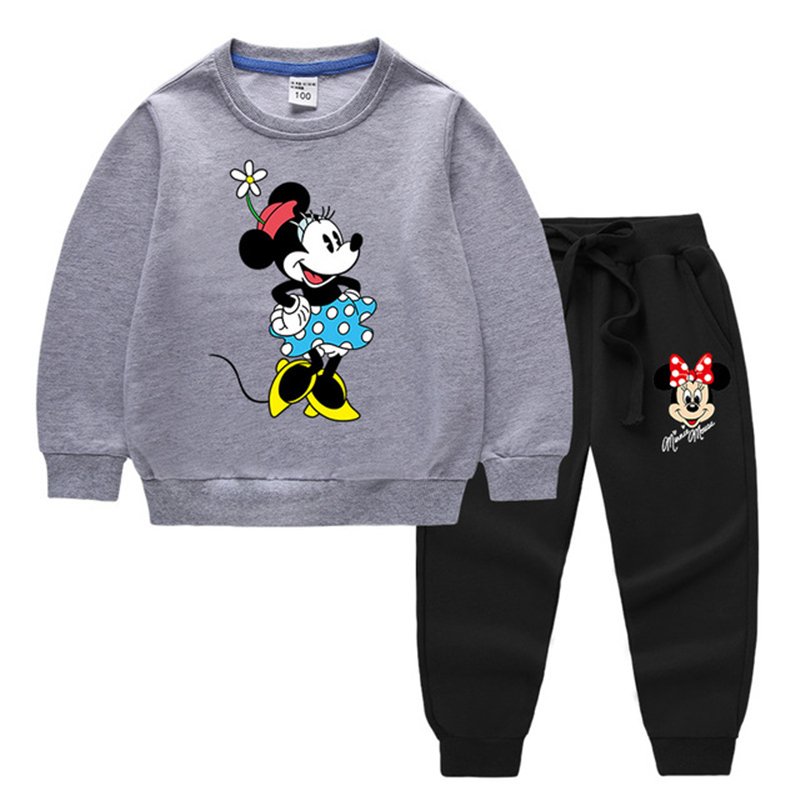 ディズニーミニー 子供服 セットアップ キッズ 上下セット 2点セット 長袖 トレーナー 通園着 48