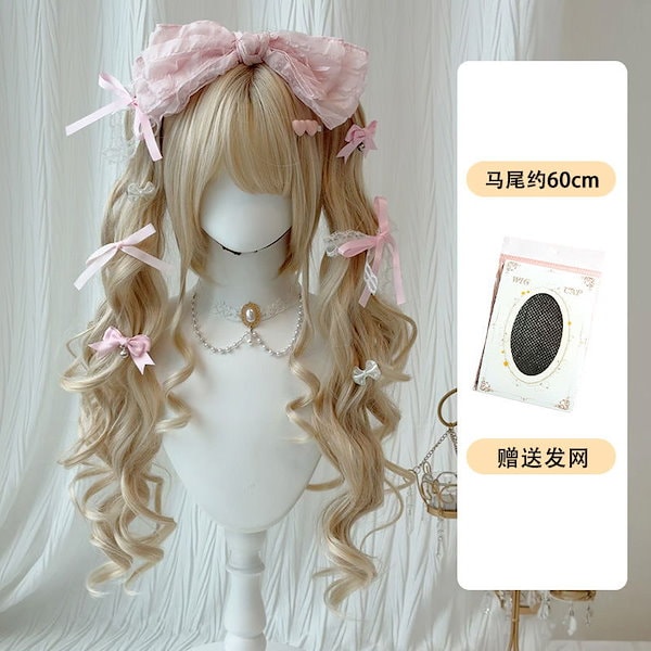 Qoo10] 急速出荷ロリータかつら女虎口挟みツインテ