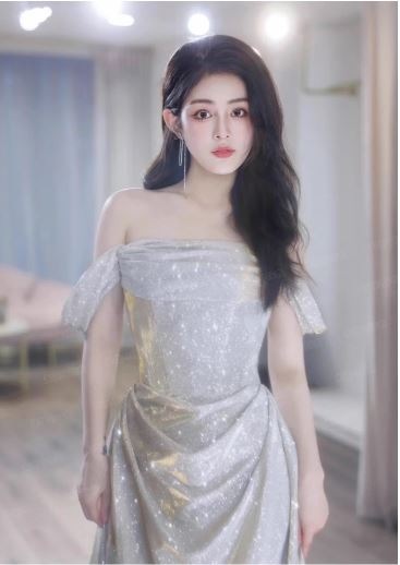 爆閃銀色花嫁結婚婚約敬酒服モーニングドレス誕生日パーティー司会者ウェディングドレスドレスドレス 爆閃銀色花嫁結婚婚約敬酒服モーニングドレス誕生日パーティー司会者ウェディングドレスドレスドレス