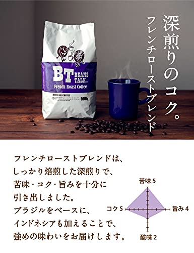 ビーンズトーク フレンチロースト ブレンド 深煎り 2kg (500g*4) (【 豆のまま 】)