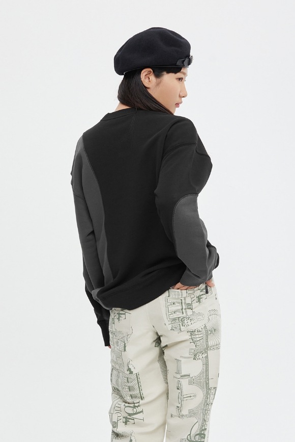 ROMANTIC CROWN】FLECK POCKET SWEAT SHIRT トレーナー
