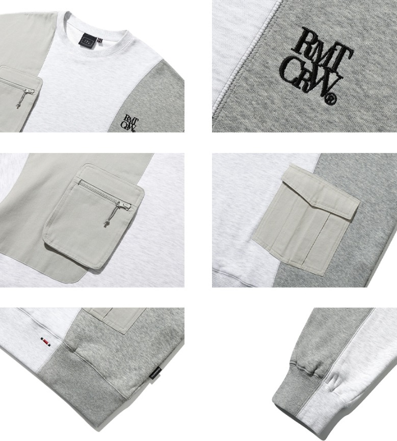 ☆送料・関税込☆ROMANTIC CROWN★FLECK POCKET SWEAT SHIRT★ ROMANTIC CROWN☆FLECK POCKET SWEAT SHIRT (ROMANTIC CROWN