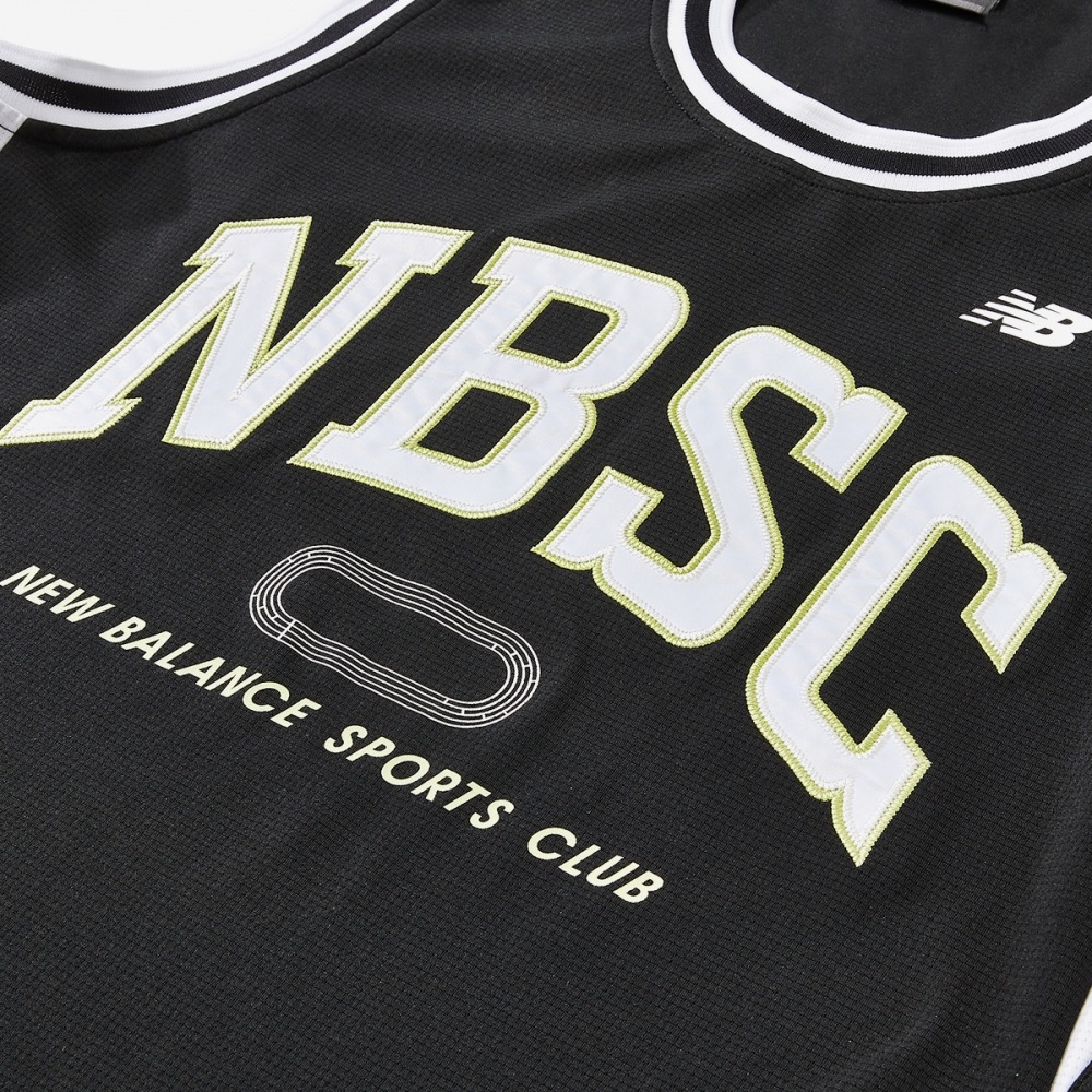 ニューバランスユニ NBSC メッシュノースリーブ NBNGEB2543-(19) ブラック