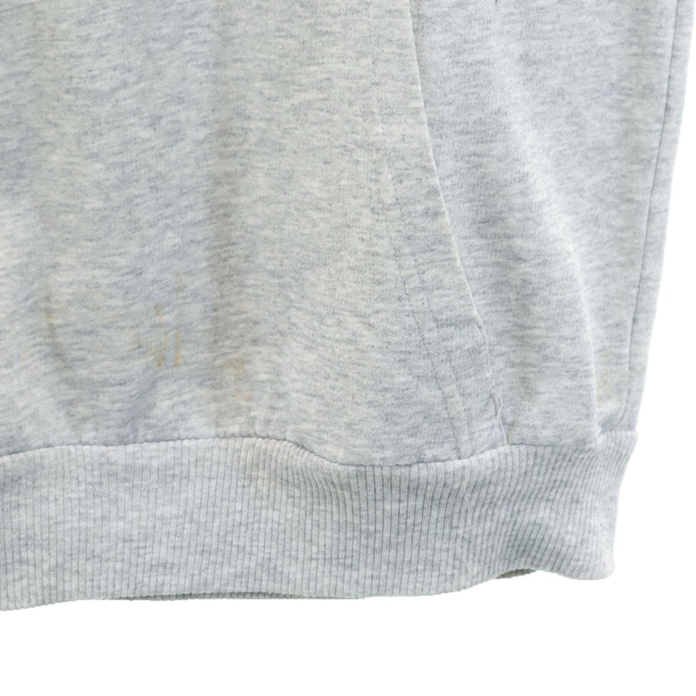 90s カナダ製 オールド トレフォイルロゴプリント 長袖 スウェットパーカー M グレー プルオーバー メンズ