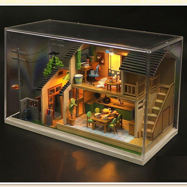 Qoo10] ドールハウス ミニチュアハウス 和風 手