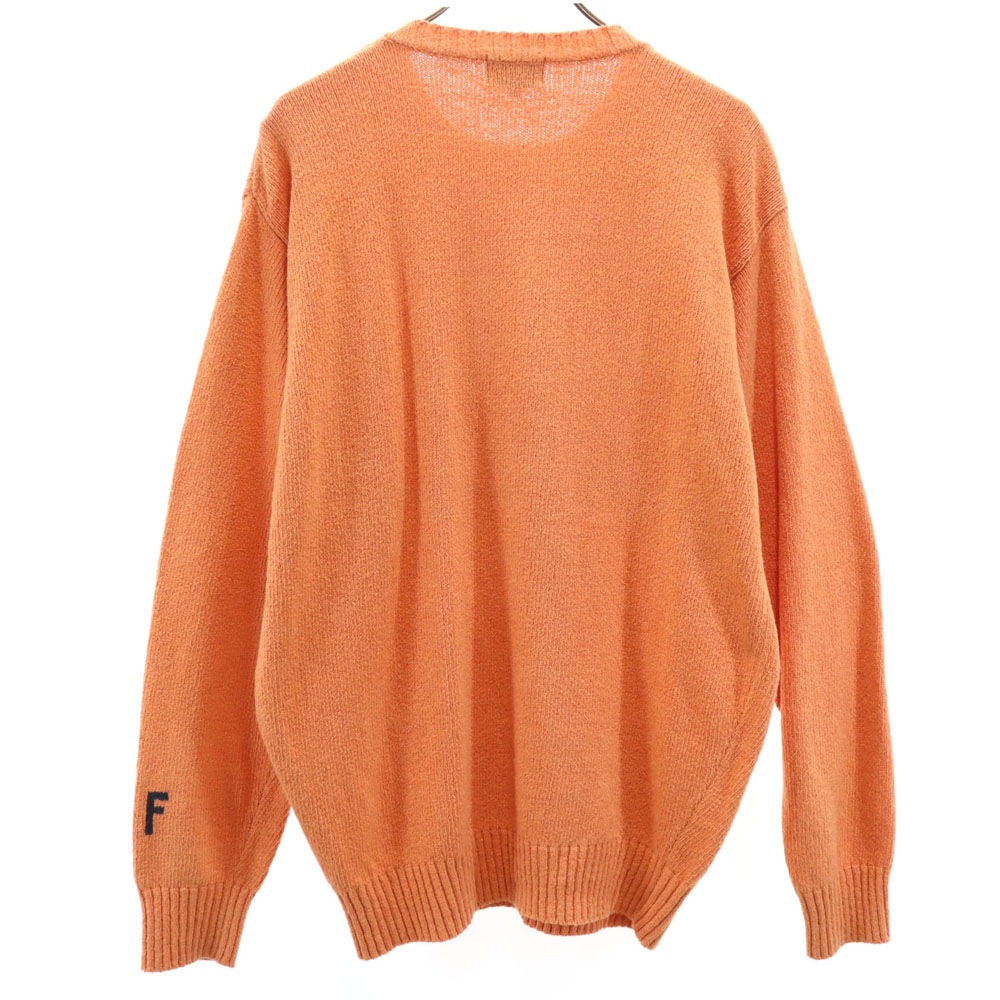 ゴルフ 長袖 ニット 3 オレンジ セーター メンズ