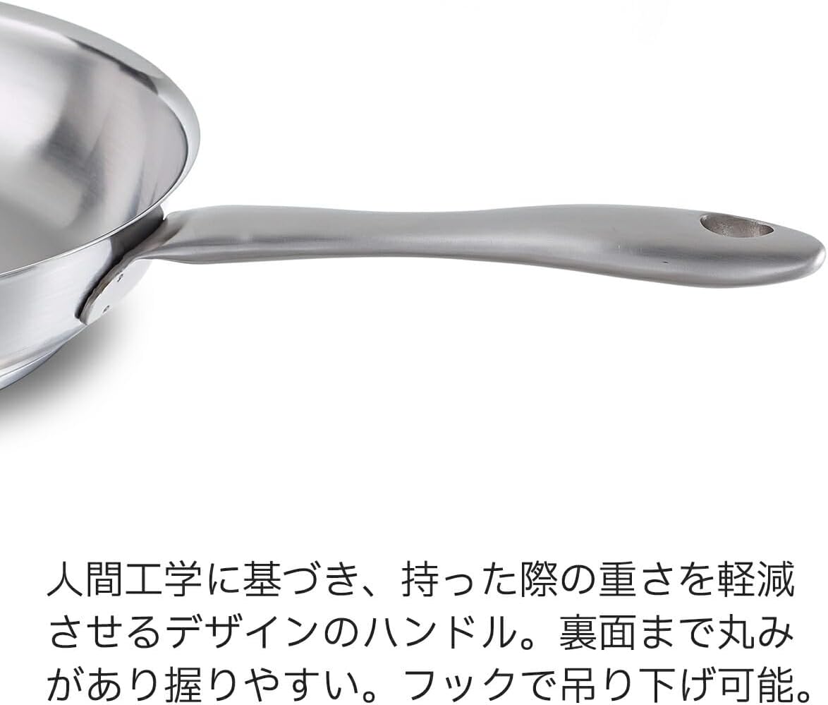 フライパン 28cm カターニャ ガス火/IH対応 オーブン使用可 オールステンレス フライパン 28cm カターニャ ガス火/IH対応 オーブン使用可 オールステンレス