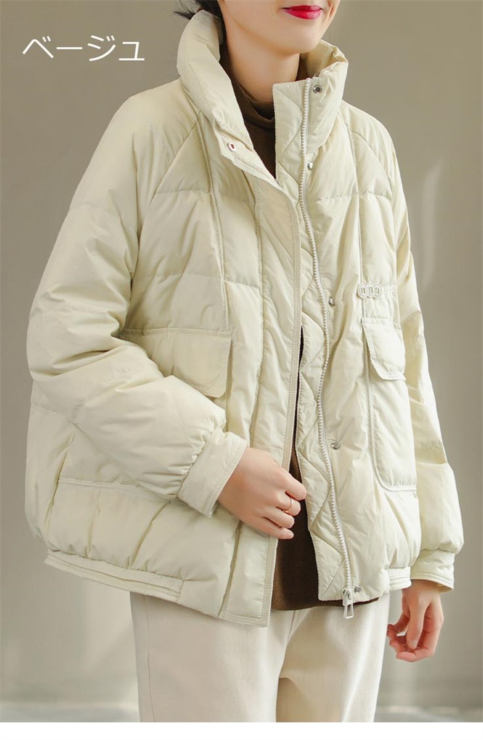 中綿コート レディース ジャケット コート 中綿ジャケット アウター スタンドカラー 秋冬 ショート丈 防寒コート 無地 キルティングジャケット 軽量 冬物 ショート丈 秋 ショートコート 無地 軽