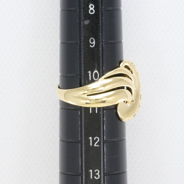 K18 18金 YG リング 指輪 10.5号 ダイヤ 0.04 ジュエリー 中古 K18 18金 YG リング 指輪 10.5号 ダイヤ 0.04 ジュエリー 中古