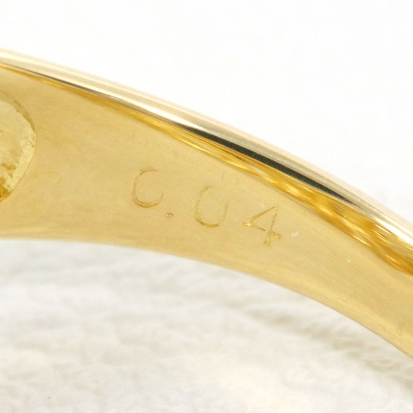 K18 18金 YG リング 指輪 10.5号 ダイヤ 0.04 ジュエリー 中古 K18 18金 YG リング 指輪 10.5号 ダイヤ 0.04 ジュエリー 中古