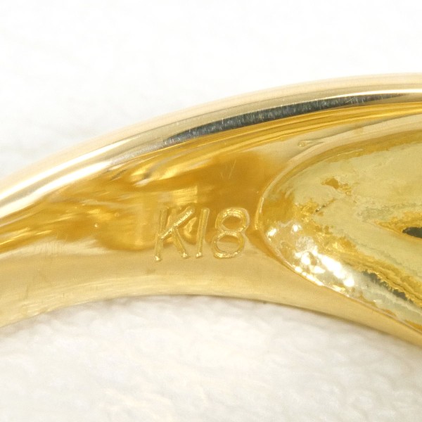 K18 18金 YG リング 指輪 10.5号 ダイヤ 0.04 ジュエリー 中古 K18 18金 YG リング 指輪 10.5号 ダイヤ 0.04 ジュエリー 中古