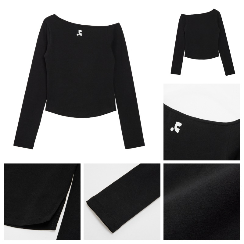 【REST&RECREATION】 ONE SHOULDER LONG SLEEVE TOP : 4COLORS