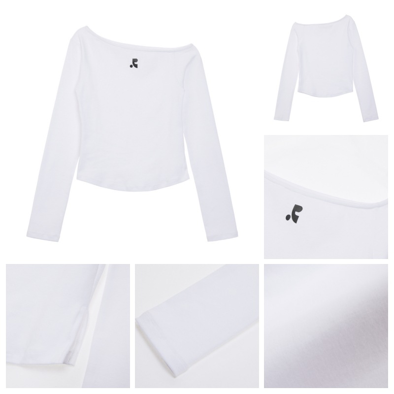 【REST&RECREATION】 ONE SHOULDER LONG SLEEVE TOP : 4COLORS