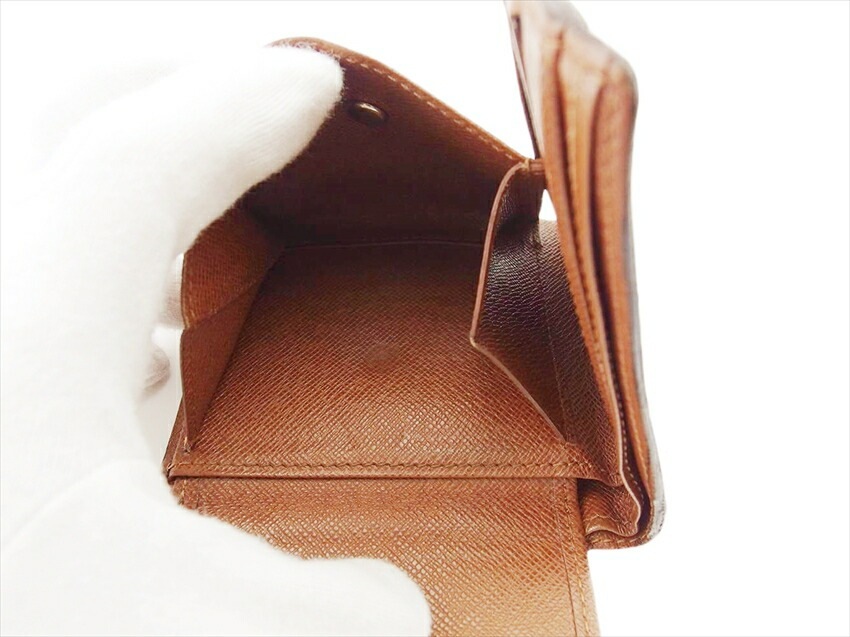 二つ折り 財布 二つ折り 財布 モノグラム メンズ モノグラム ブラウン 中古