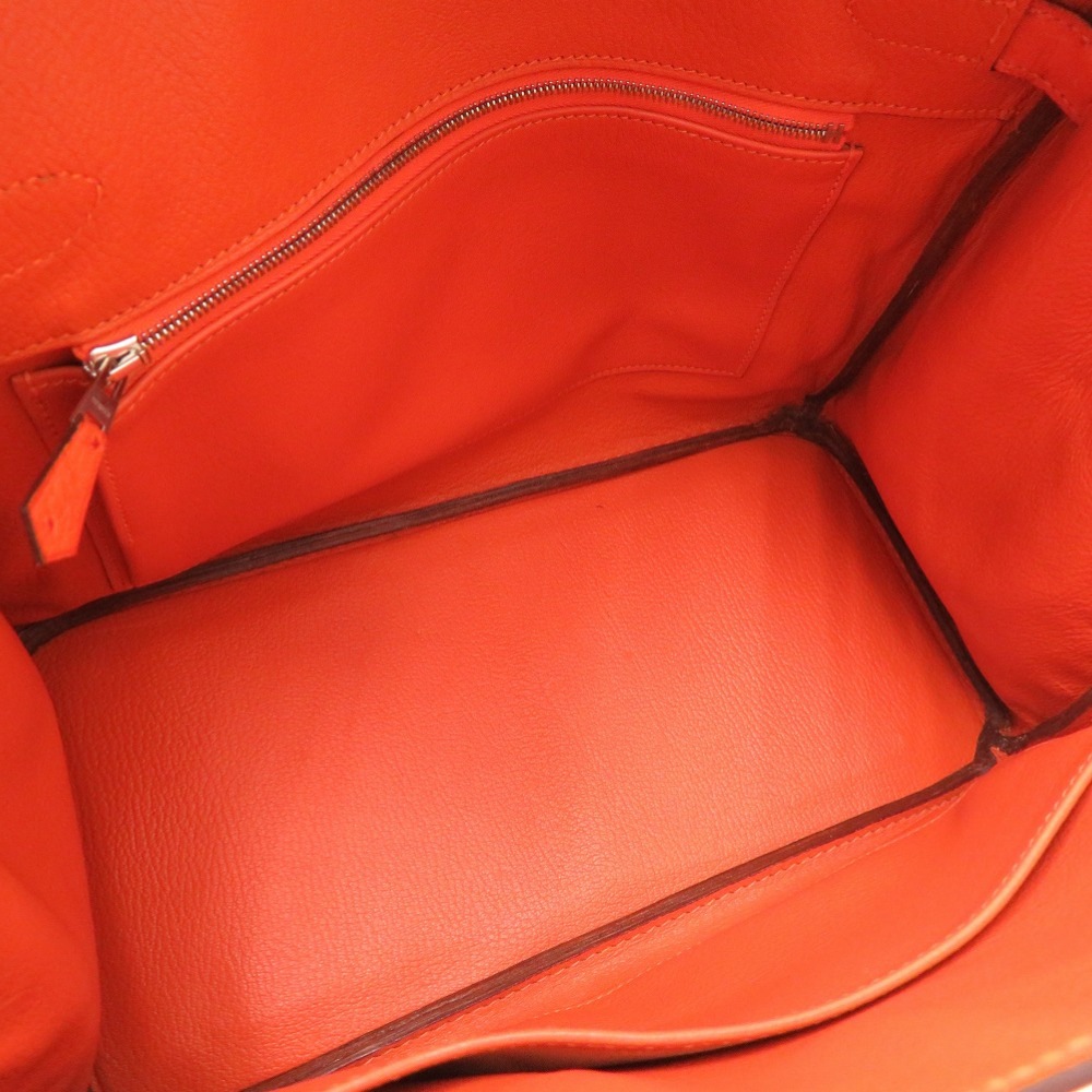 美品 バーキン30 ハンドバッグ オーストリッチ タンジェリン I刻印 0328【中古】 レディース