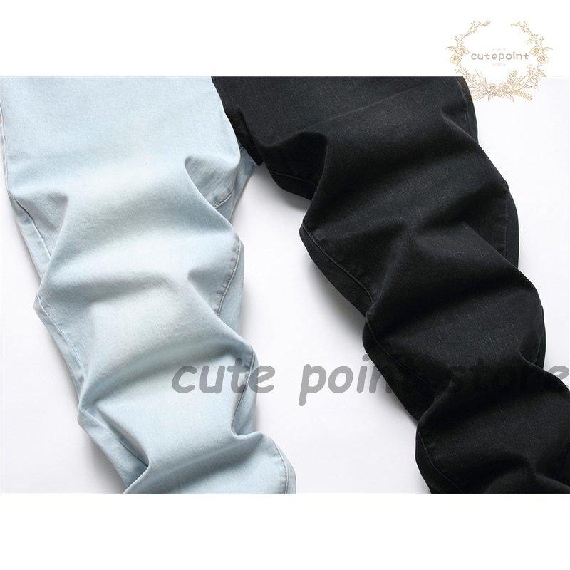 【短納期】イベント スキニーデニム メンズ ボトムス ジーンズ ジーパン アンクルパンツ おしゃれ ダメージ 春夏 美脚 ロング丈 新作