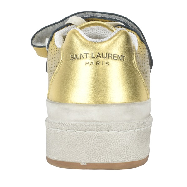 SAINT LAURENT サンローラン ユーズド加工 ベルクロ レザー スニーカー/602546 08D40 8279 SAINT LAURENT サンローラン ユーズド加工 ベルクロ レザー スニーカー/602546 08D40 8279