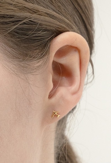 【HYERES LOR】23FW★ Colombe d'Or Silver l Piercing Amazon.com: 14k Gold Plated Sterling Silver L Shaped Nose