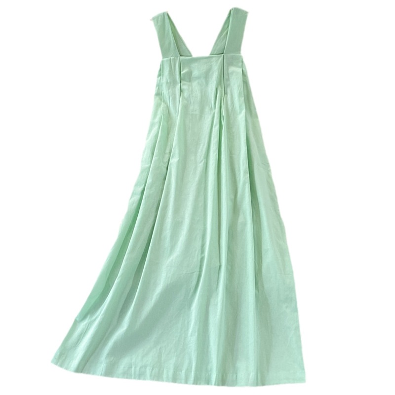 キャミソールワンピース グリーン ワンピース スリム 細身 ストレート スマート かわいい きれいめ
