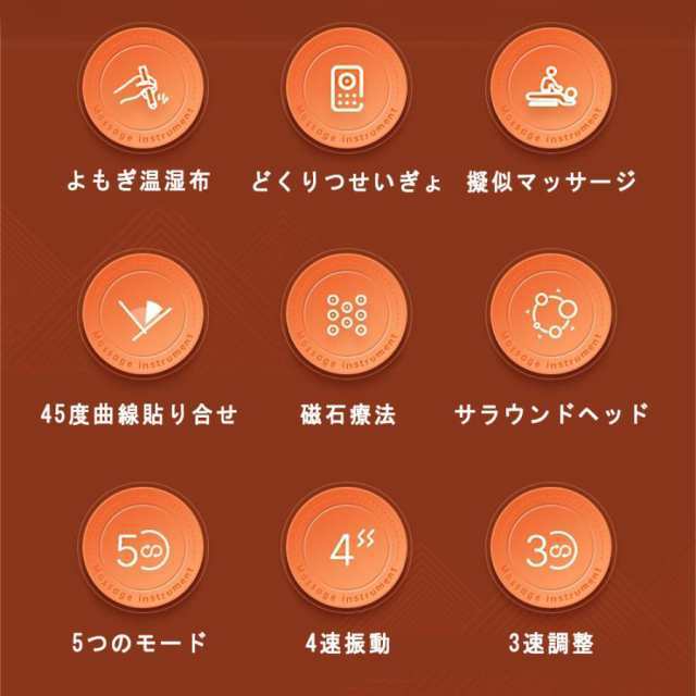 【敬老の日】 マッサージ器 多機能マッサージ枕 最新アップグレード版8個の磁石 小型 全身 腰 足 背中 肩 首 電熱 マッサージ機 ネックマッサージャー プレゼント温熱 ems 敬老の日139