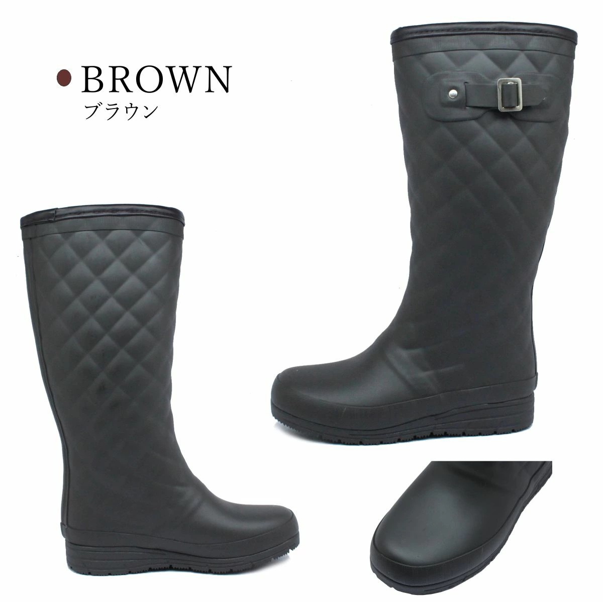 長靴 レディース おしゃれ 雪道 防寒 防水 防滑 ロング丈 レインブーツ LHR-4031C 4031 ブラック ブラウン 長靴 レディース おしゃれ 雪道 防寒 防水 防滑 ロング丈 レインブーツ LHR-4031C 4031 ブラック ブラウン