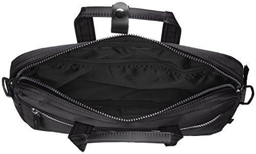 [エーオーティー] 2WAYビジネスバッグ【B5対応 軽量】 3843 クロ×ハイ クロ×シルバー