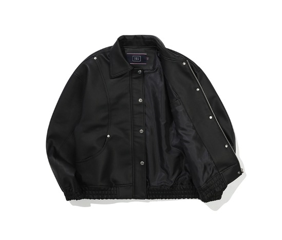 【ROMANTIC CROWN】23FW★ PIPING WOOL BIKER JACKET ROMANTIC CROWN】VEGAN LEATHER BIKER JACKET ライダースジャケット