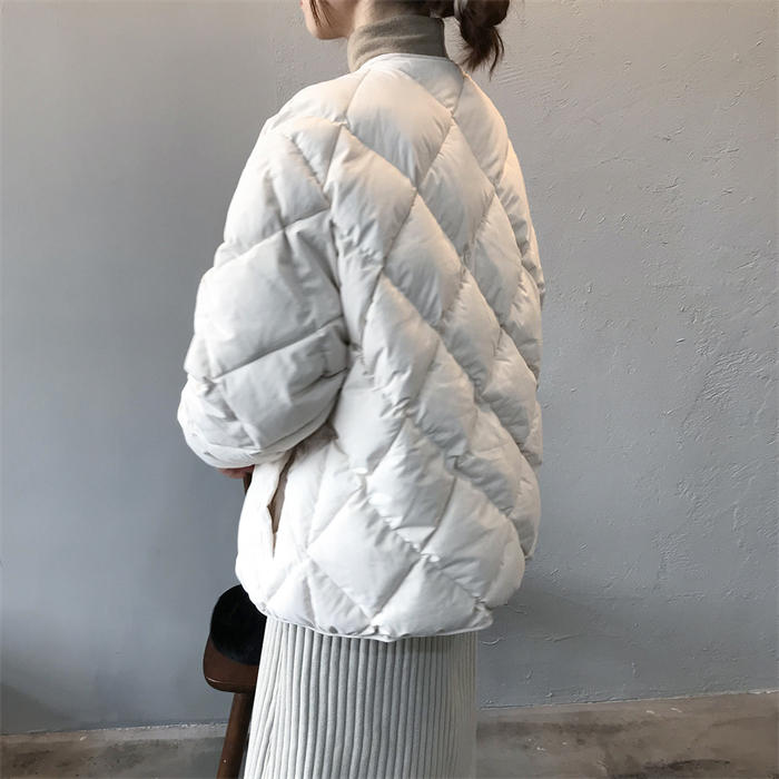 キルティングコート レディース 秋冬 アウター ノーカラー 長袖 中綿ジャケット コート キルティング ジャケット 羽織り ブルゾン ミドルコート 中綿コート ミドル丈 スナップボタン 無地 裏地付き