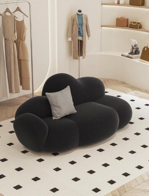 小さなソファダブル1.5メートルラムソファー 曇り形ソファー北欧風寝室小さな家庭 ソファー 2人掛け 小さなソファダブル1.5メートルラムソファー 曇り形ソファー北欧風寝室小さな家庭 ソファー 2人掛け