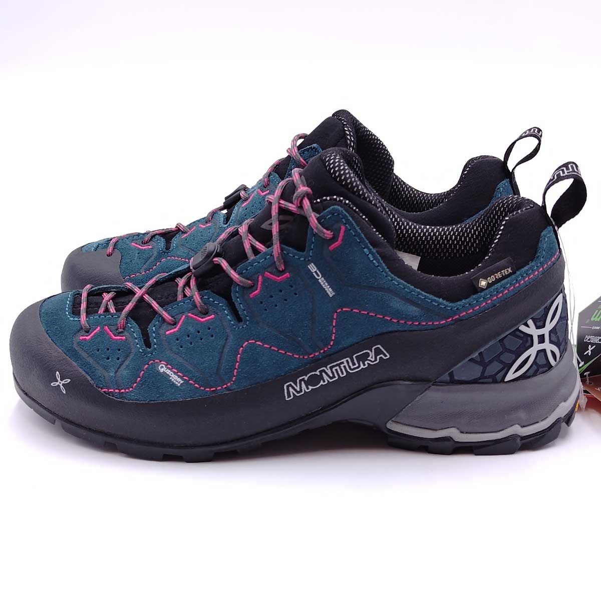 【中古・未使用品】モンチュラ YARU GORE-TEX ヤル 登山靴 トレッキングシューズ サイズUK6 (24.5cm) ブルーグリーン S3GA00W レディース MONTURA アプローチ ロ